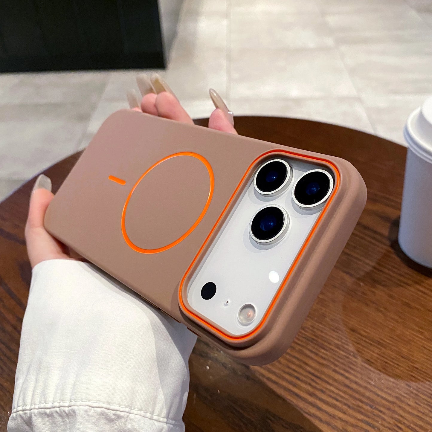 Ultrathin Simple Magnetic Phone Case Iphone 11 12 13 14 15 16 17 18 Pro Max Air Wireless Charging