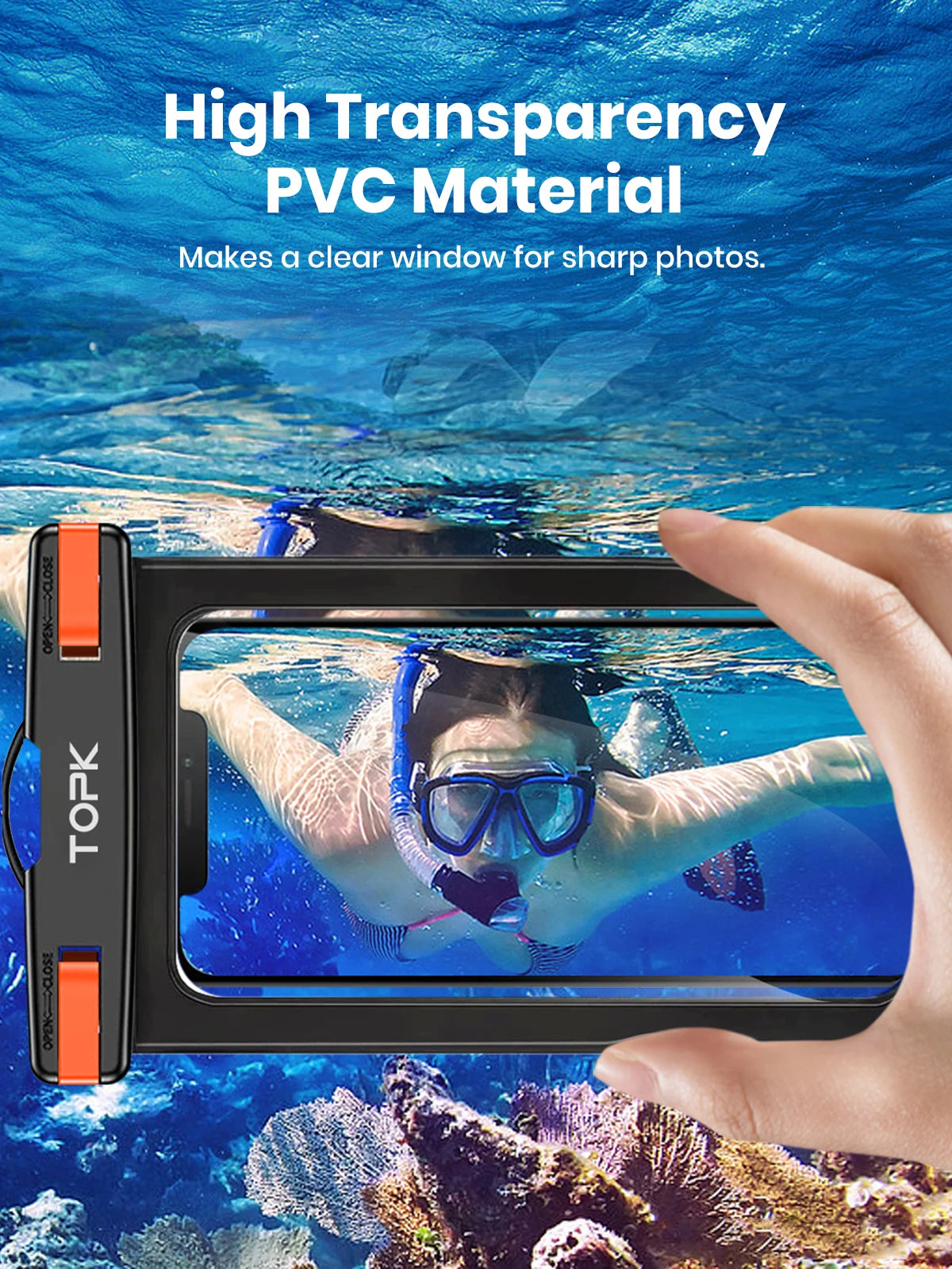 Universal Ipx8 Waterproof Phone Case Dry Bag Lanyard Iphone Samsung Up 7 0 Inch - Waterproof
