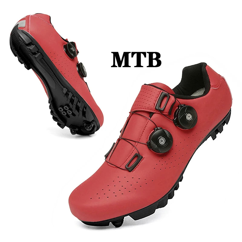 MTB Cycling Shoes – Men's Mountain Bike Sneakers with Dual Dial Closure