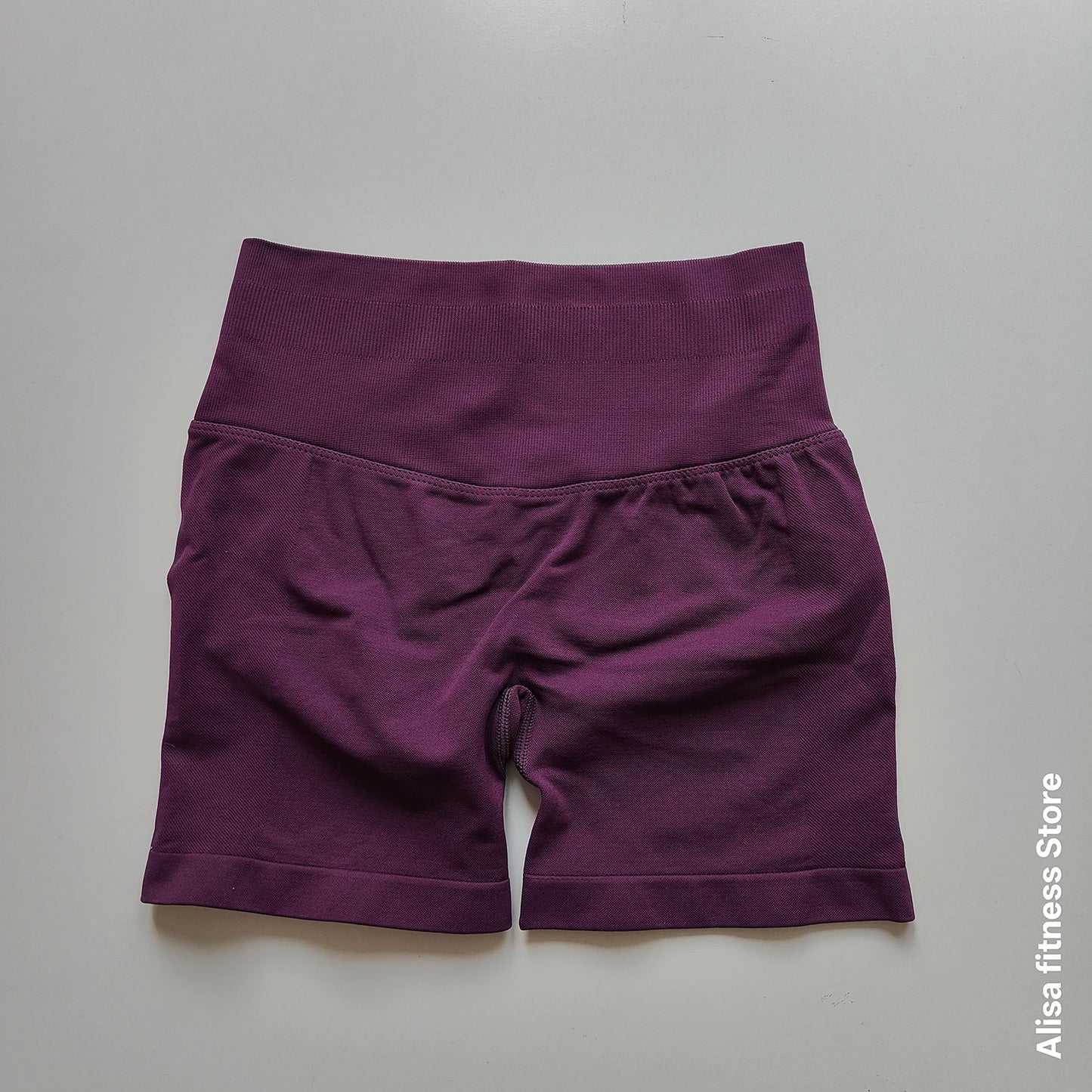 High-Waist Seamless Yoga Shorts – Women's Tummy Control Biker Shorts