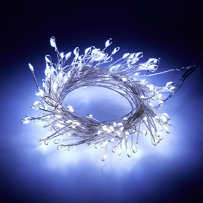 3 6 9m Usb Power Led Firecracker String Lights Remote Control Garland Fairy Wedding Party Garden