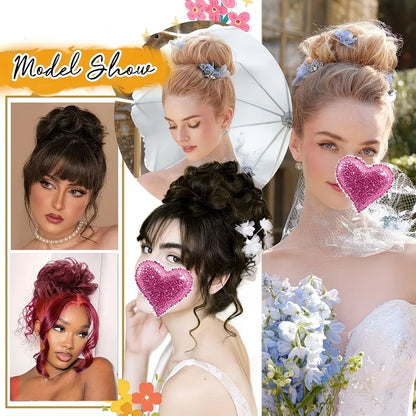 Synthetic Fiber Messy Bun Hairpiece Scrunchie Fake Chignon Hair Extensions Accessories Women Daily