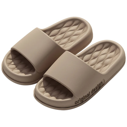 Men Trend Summer Slippers Soft Non-Slip Sole Cloud Sandals Home Beach Indoor Outdoor - Soft