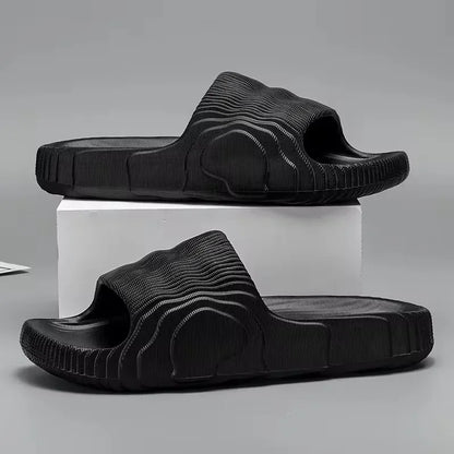 Soft Home Slippers Couple Summer Indoor Skid Proof Bathroom Sandals Hotel Solid Color Men Women Flip