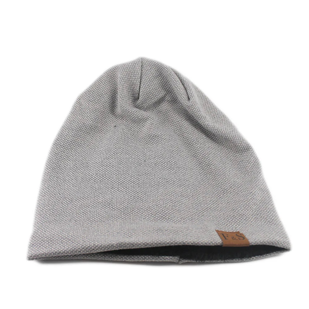 Knitted Slouchy Beanie Hat – Soft Unisex Skullcap for Men & Women