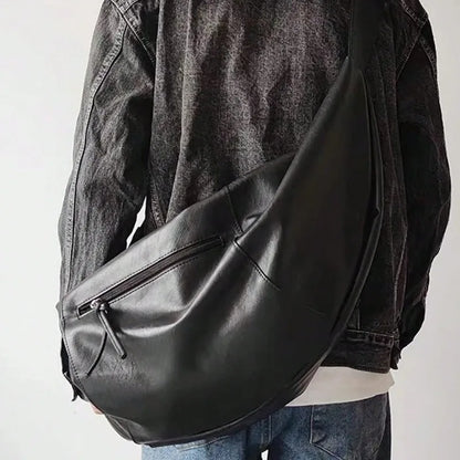 Dumpling Crossbody Bag – Large Capacity PU Leather