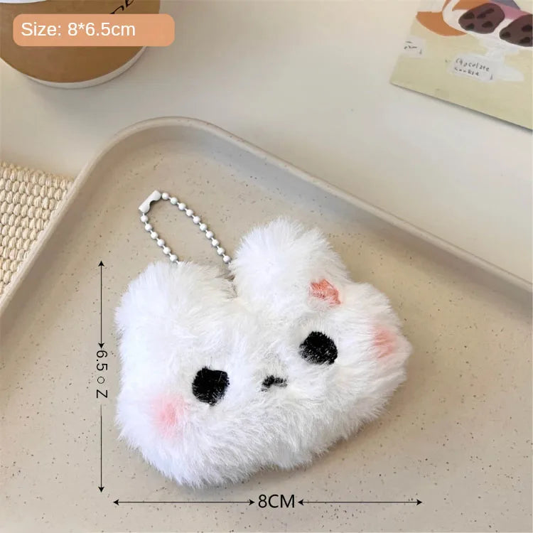 Cute Plush Bear Keychain Pendant – Bag Charm & Backpack Accessory