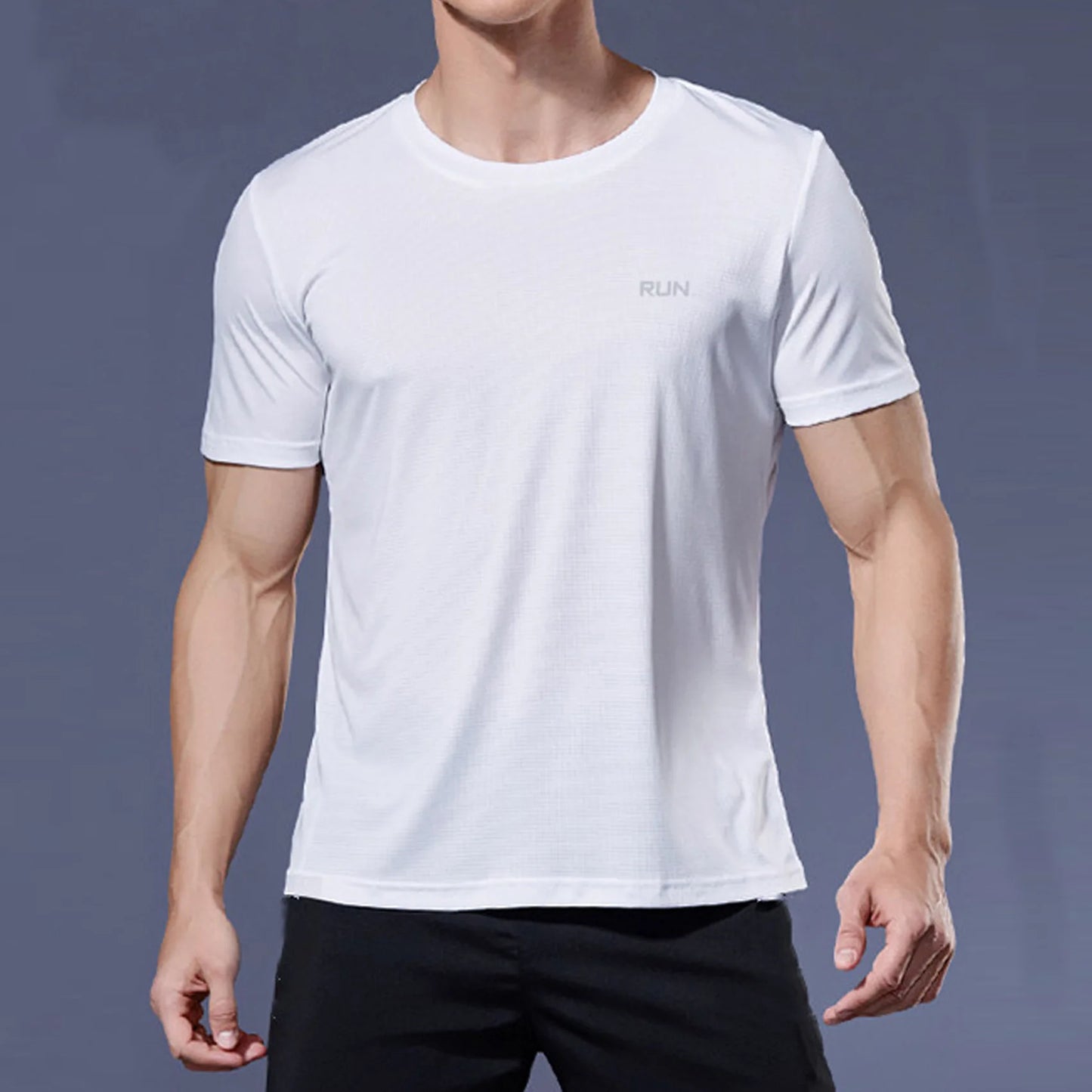 Men's Quick-Dry Gym T-Shirt – Slim Fit Running & Fitness Top