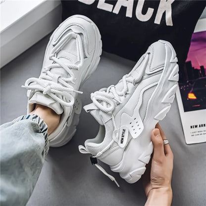 Men's Breathable Chunky Sneakers | Thick Sole Running Shoes
