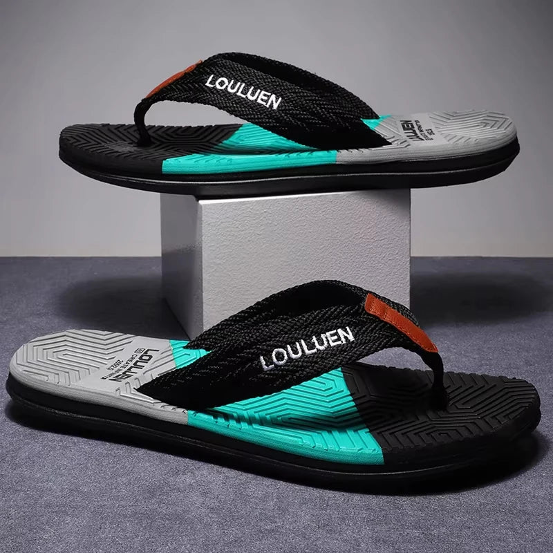 Men Flip Flops Summer Beach Breathable Casual Slippers Outdoor
