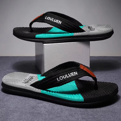 Men Flip Flops Summer Beach Breathable Casual Slippers Outdoor