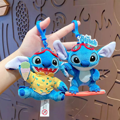 Cartoon Plush Doll Keychain - Cute Stuffed Animal Bag Charm
