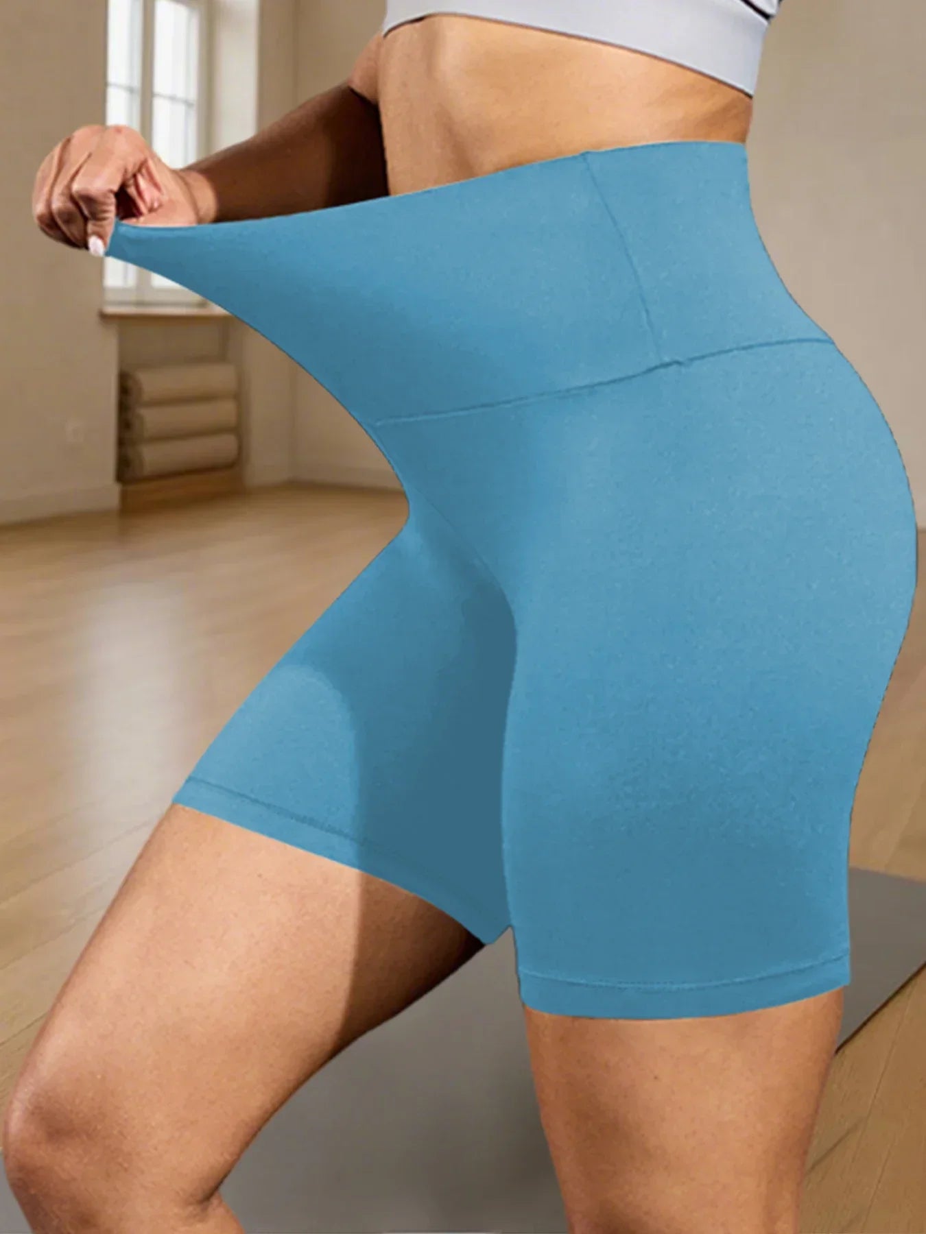 Women's High-Waist Biker Shorts – Tummy Control, No See-Through