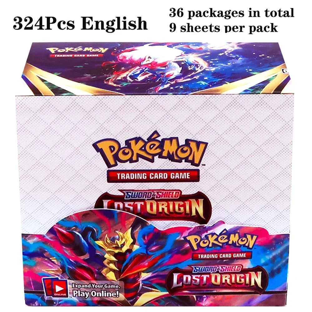324pcs Pokemon Tcg Sword Shield Tempest Bonds Booster Box Trading Card Game Kids Toys Board