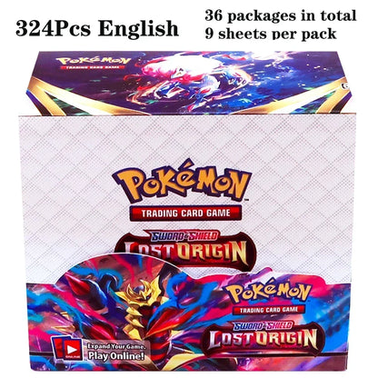 324pcs Pokemon Tcg Sword Shield Tempest Bonds Booster Box Trading Card Game Kids Toys Board