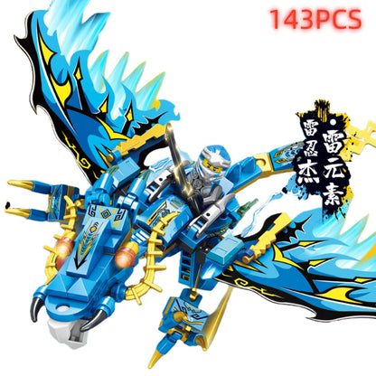 Ninja Dragon Building Blocks Set – Mini Action Figure Toy