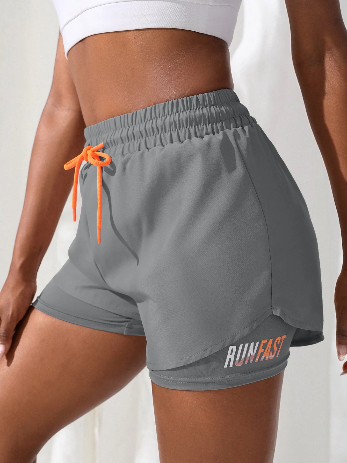 Women's 2-in-1 Running Shorts – High Waist Yoga Workout Shorts
