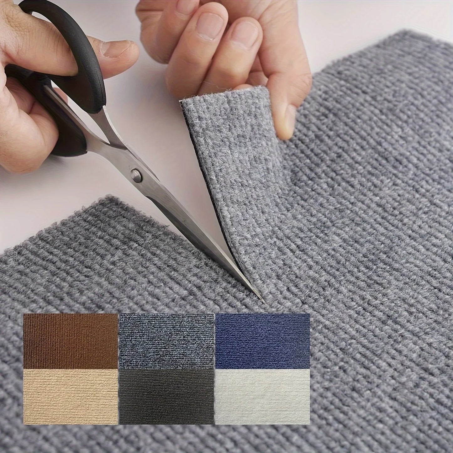 Self-Adhesive Carpet Tiles 30x30cm – Anti-Slip DIY Floor Mat for Office, Bedroom & Study