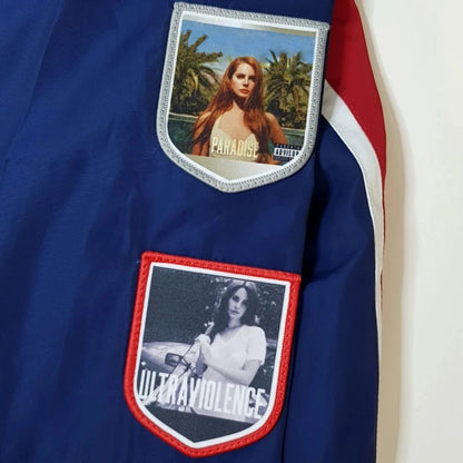 LDR Racing Jacket with Patches – Navy Blue Unisex Zip-Up Coat