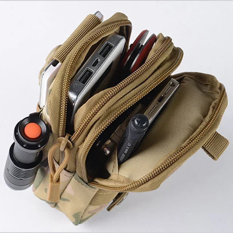Tactical Molle Waist Bag Phone Pouch Belt Fanny Pack