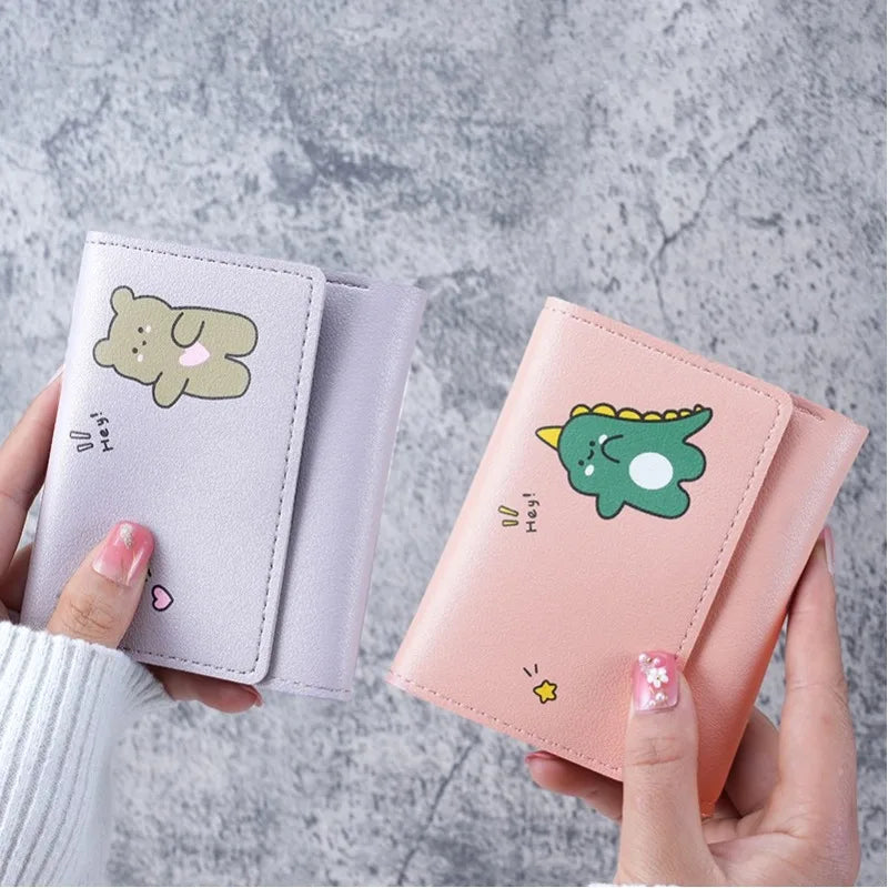 Cute Cartoon Small Wallet for Women – Card Holder Coin Purse
