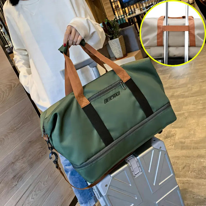 Gym Duffle Bag – Travel & Fitness Weekender with Shoe Compartment