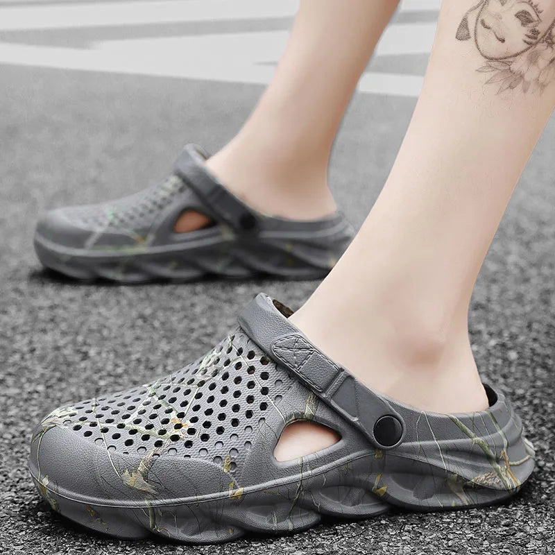 EVA Beach Clogs for Men & Women – Breathable Plus Size Sandals