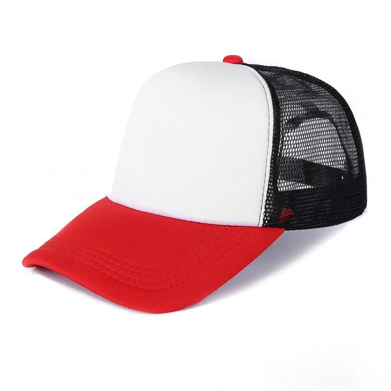 Custom Logo Mesh Trucker Hat – 5-Panel Snapback Baseball Cap for Men & Women