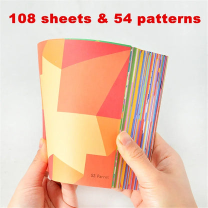 Kids Origami Paper Craft Kit – 54 & 108 Pages DIY Folding Book