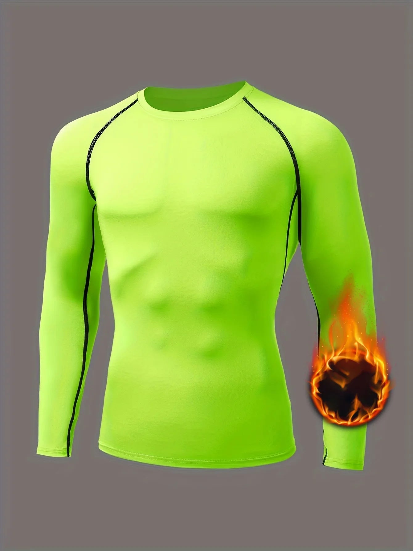 Men's Compression Shirt – Long Sleeve Rashguard for Gym & Sports