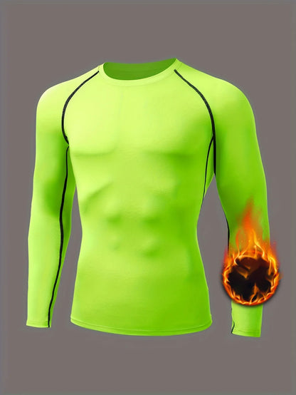 Men's Compression Shirt – Long Sleeve Rashguard for Gym & Sports