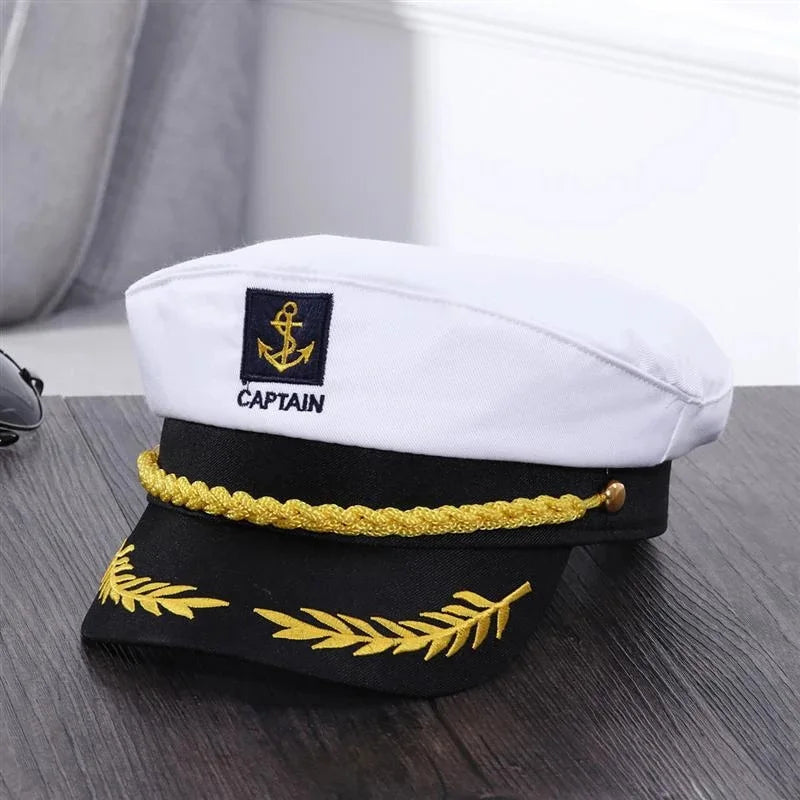 Captain Hat – Adjustable Sailor Yacht Cap for Men & Women