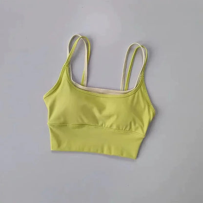 Women's Padded Sports Bra – Shockproof Support Yoga Fitness Top
