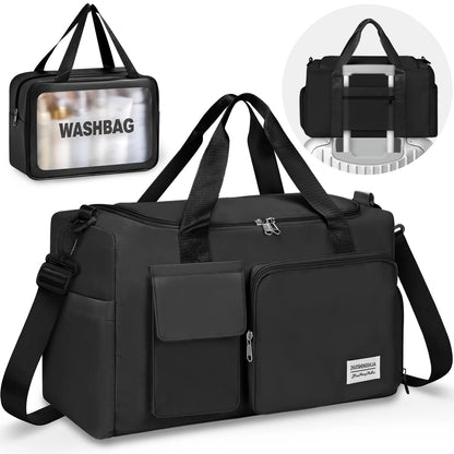 Waterproof Gym Duffel Bag with Dry Wet Separation – Travel Weekender