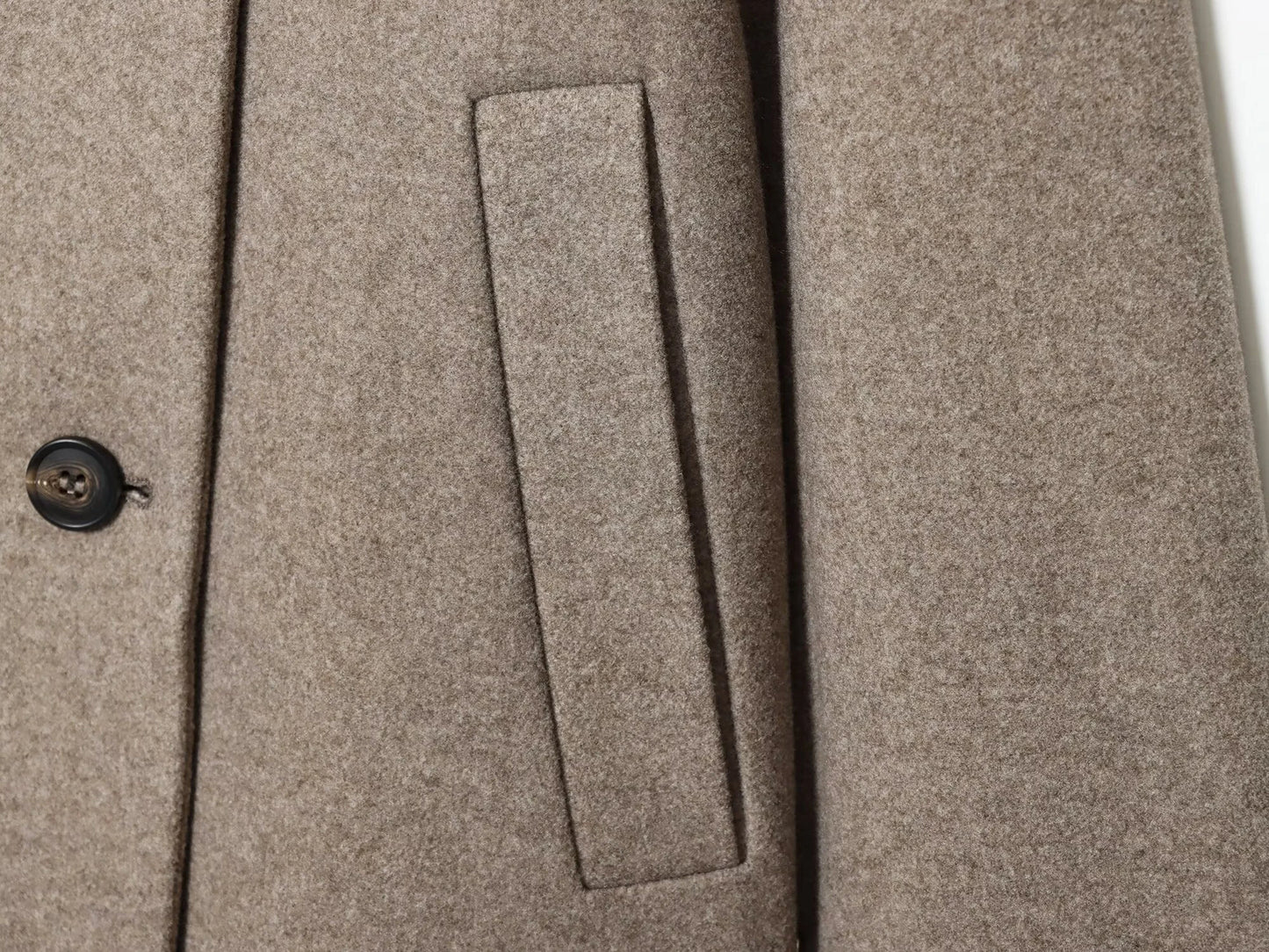 Women's Stand Collar Button Wool Blend Short Coat – Loose Casual Winter Jacket