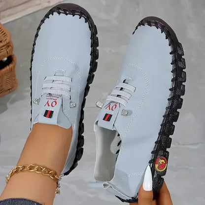 Women's Slip-On Loafers – Soft Sole Retro Flat Shoes