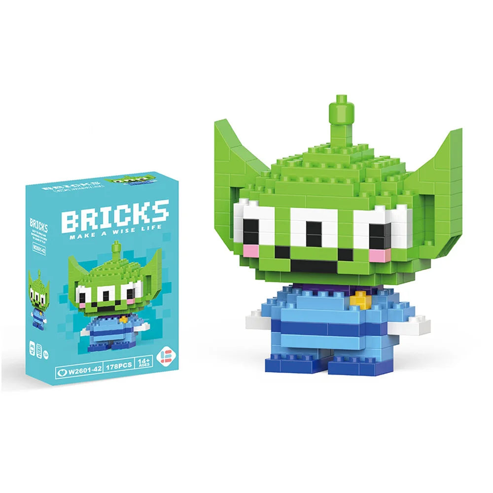 Disney Mini Building Blocks - Cute Character Micro Brick Figure Toy