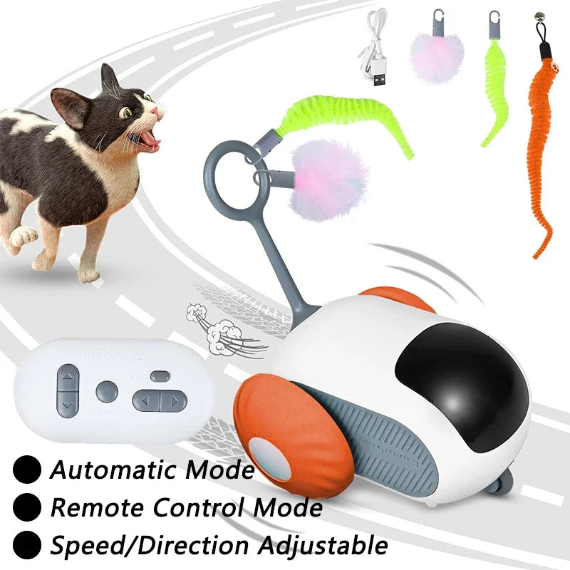 Automatic Cat Ball Toy – Smart Sensor Self-Moving Rechargeable