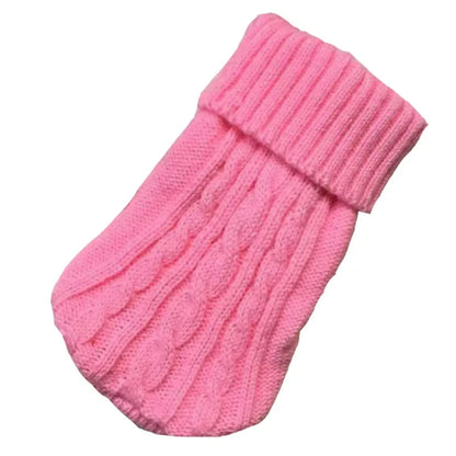 Knitted Dog Sweater – Winter Pet Clothes for Small & Medium Dogs