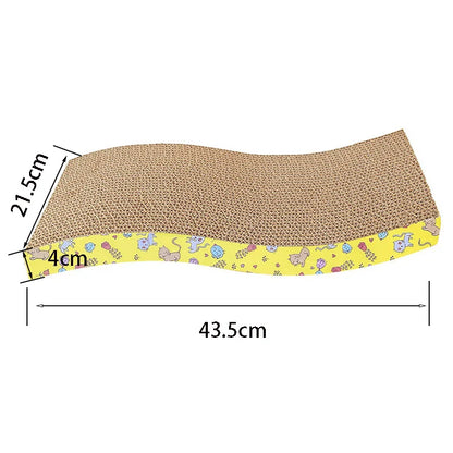 Cat Scratcher Lounge Board – Corrugated Cardboard Scratch Pad