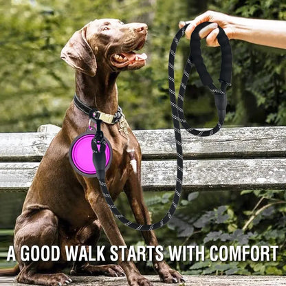Reflective Dog Leash with Padded Handle – Heavy Duty Rope