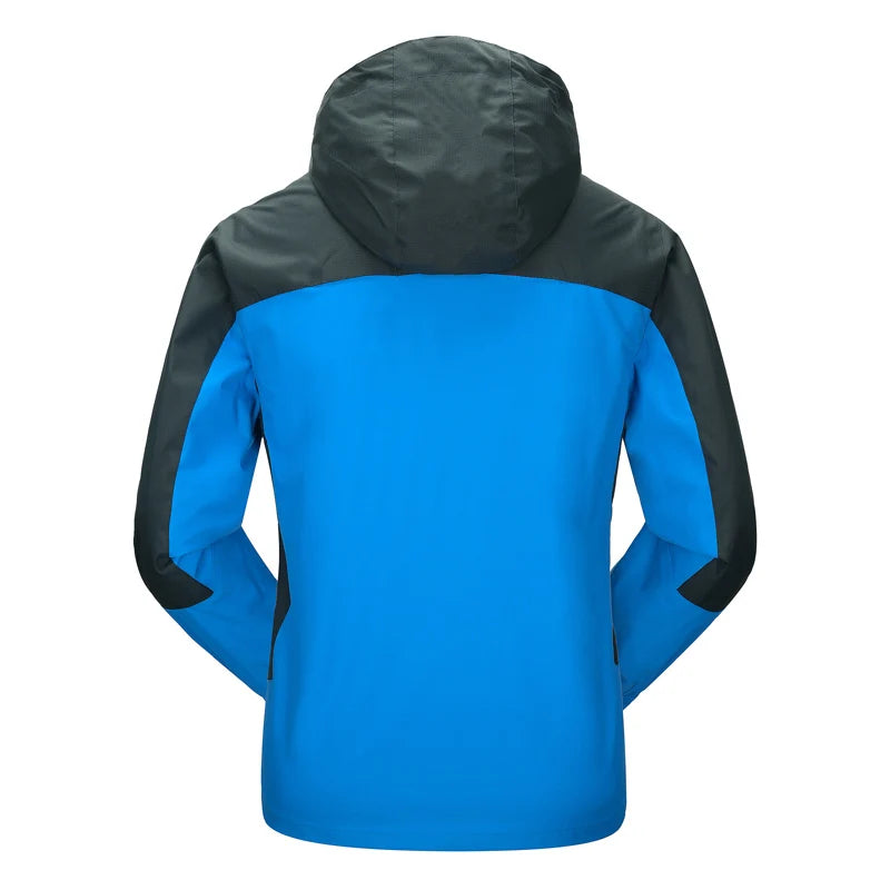 Men's Outdoor Hiking Windbreaker Jacket – Waterproof Hooded Coat