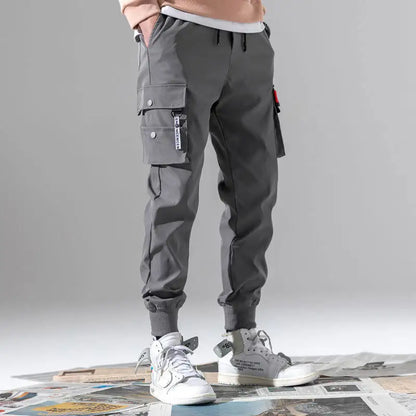 Men's Multi-Pocket Cargo Jogger Pants – Loose Casual Outdoor