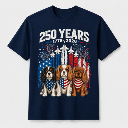 250 Years America Cavalier King Charles Spaniel 4th of July Shirt