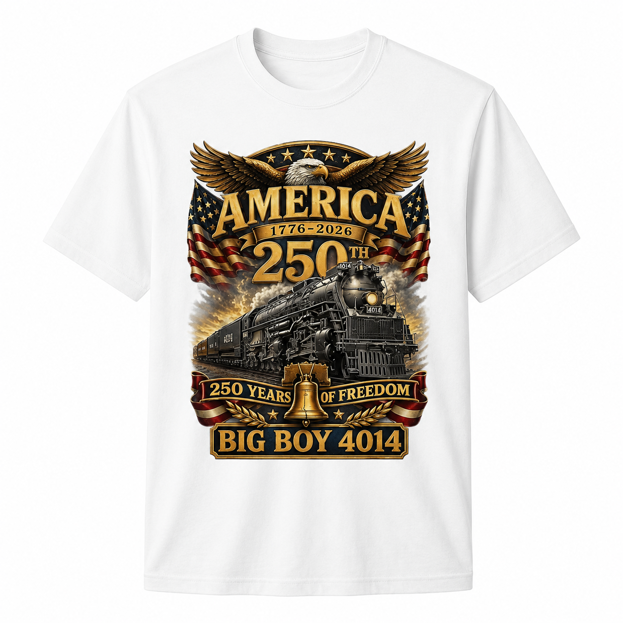 Big Boy 4014 Train USA 250th Anniversary Shirt