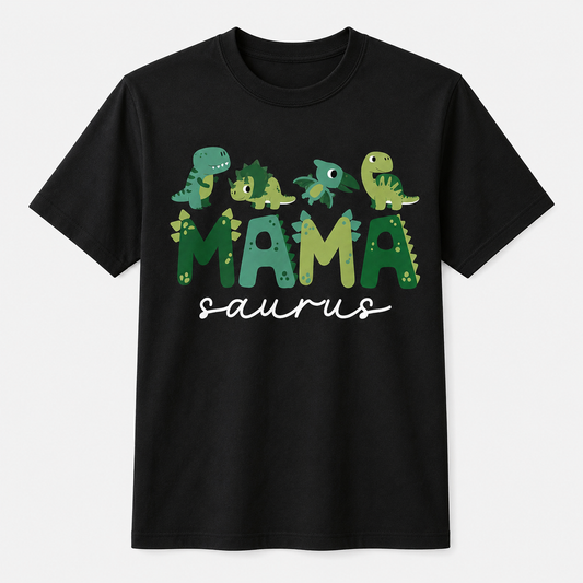 Mamasaurus Funny Mom Dinosaur Family Birthday T-Shirt