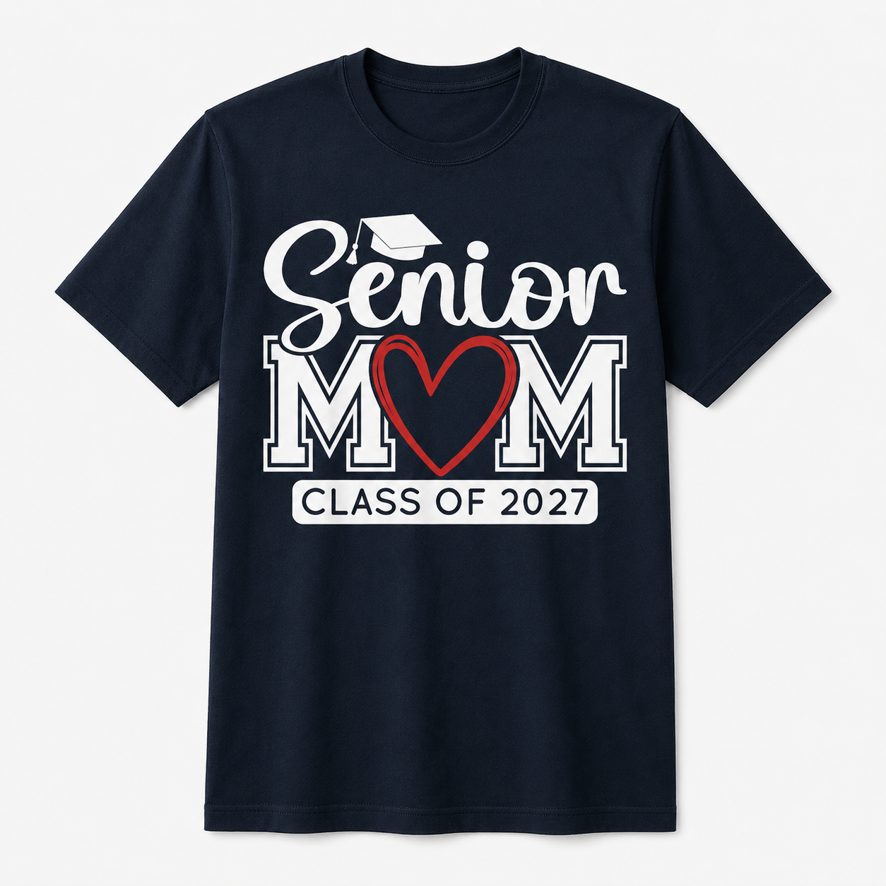 Senior Mom Class of 2027 Graduation Funny Graduate Shirt