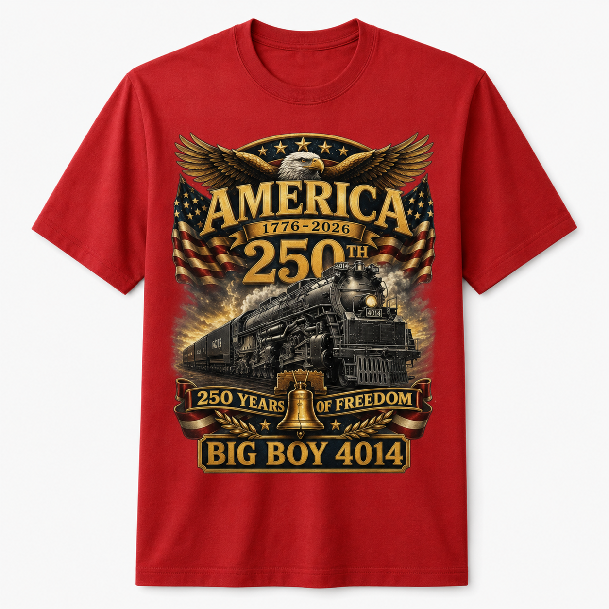Big Boy 4014 Train USA 250th Anniversary Shirt