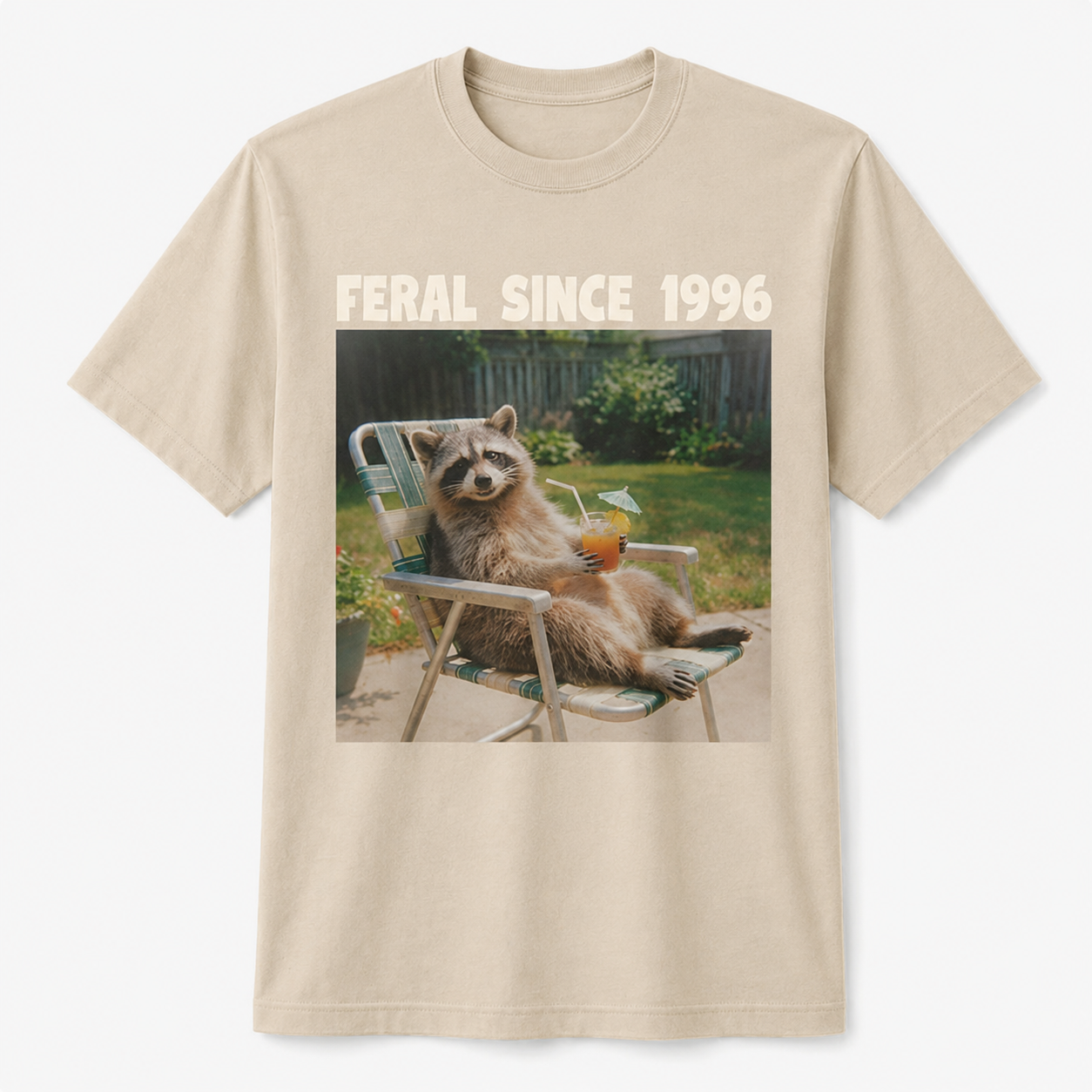 30Th Birthday 30 Years Old Funny Raccoon Feral Since 1996 Shirt
