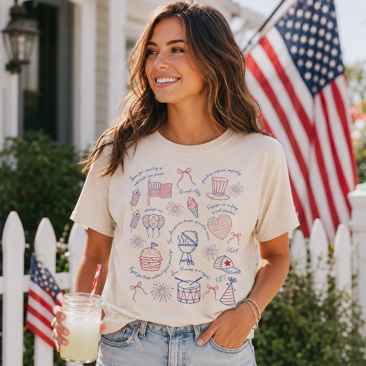 Secret Message 4th of July Shirt